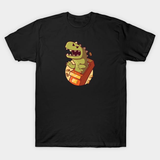 Dino Gaming! T-Shirt by pedrorsfernandes